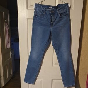 Old Navy Women's Medium Blue Skinny Jeans